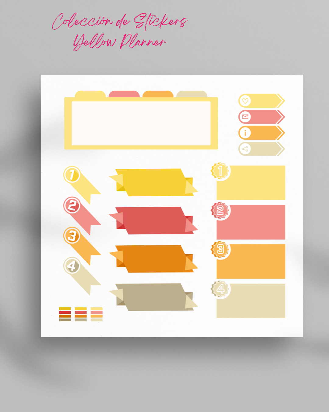 Sticker Yellow Planner