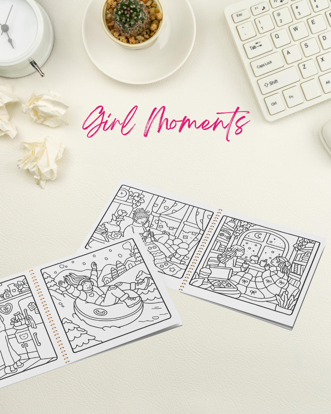 Girl Moments - Libro colorear