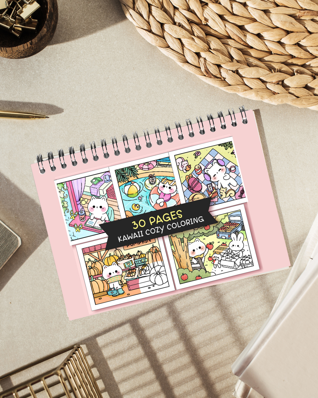 Kawaii Cozy - Libro para Colorear