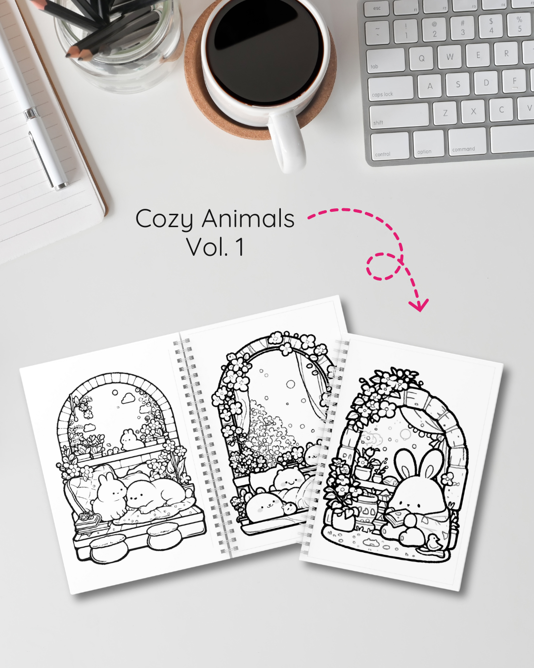 Cozy Animals - Libro colorear