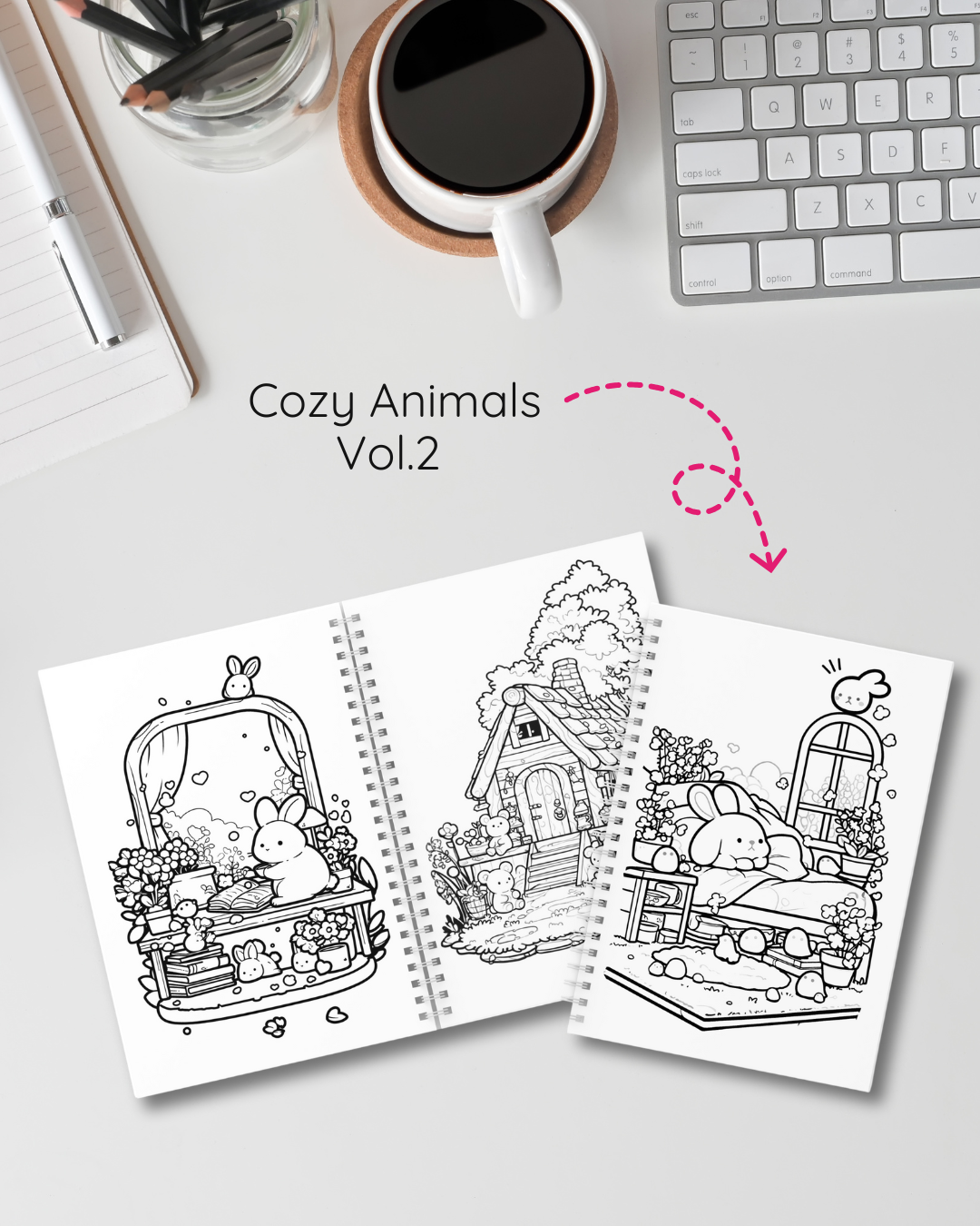 Cozy Animals - Libro colorear