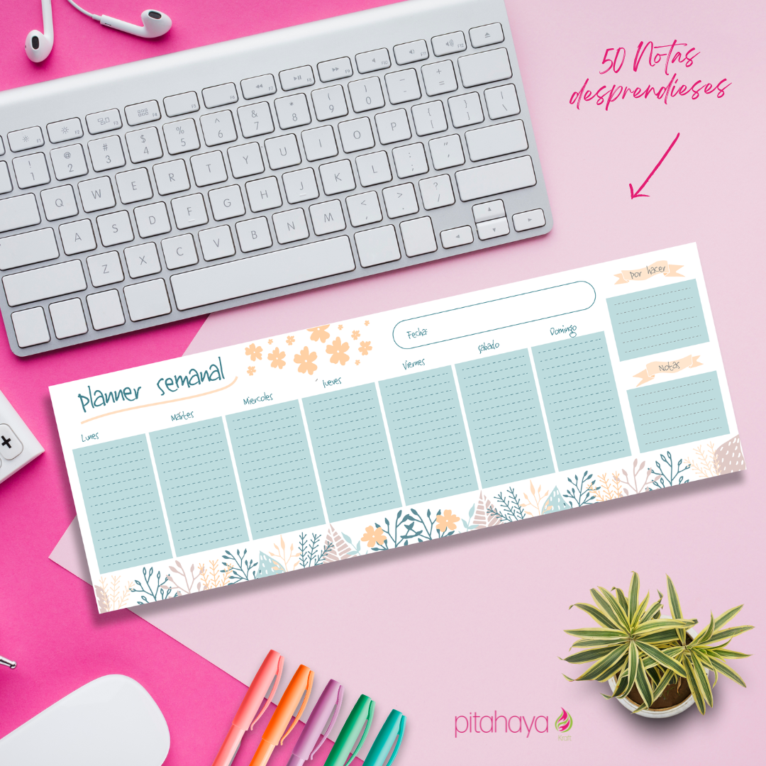 Floral Weekday- Paper Pad
